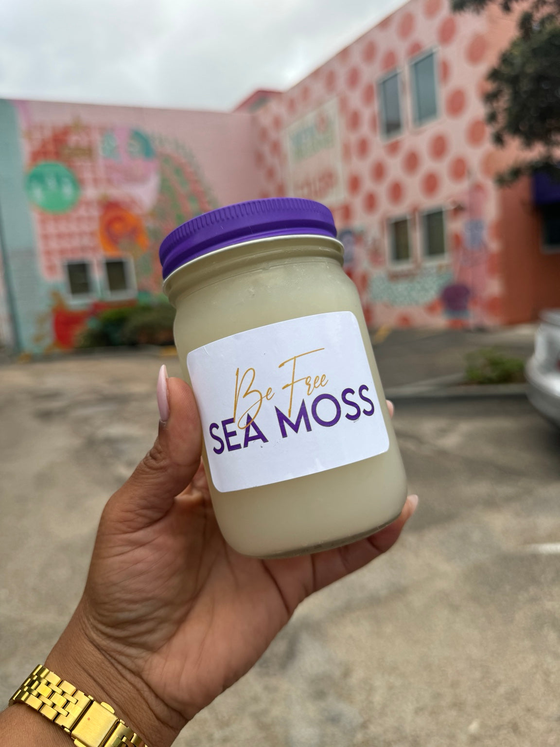 Be Free Sea Moss gel with fresh citrus